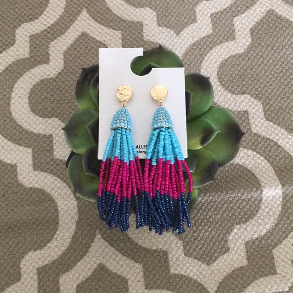Jewelry - *NEW* beaded, tassel, earrings; hypo allergenic